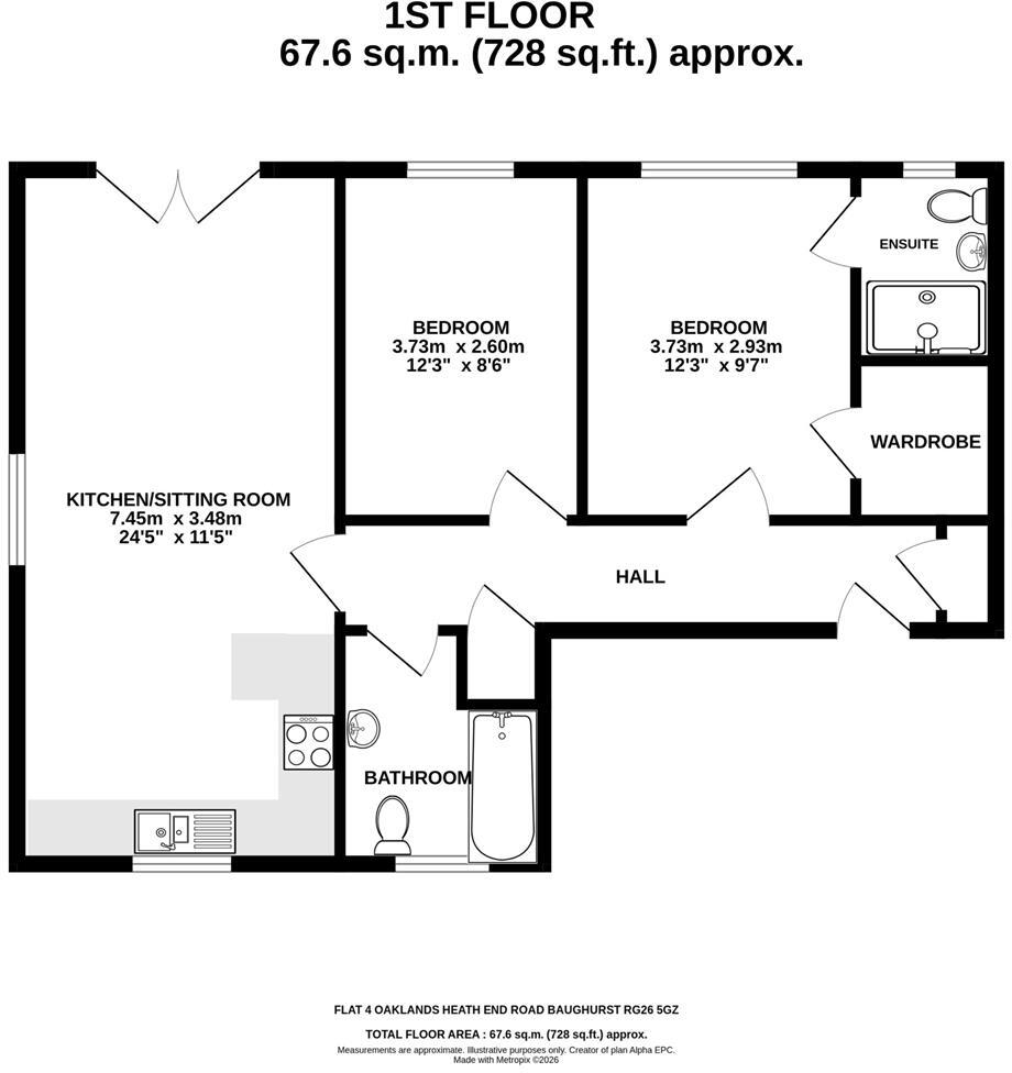 Heath End Road, Baughurst, Tadley floorplan