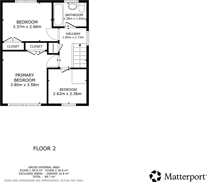 Hindburn Close, Bessacarr, Doncaster, DN4 floorplan