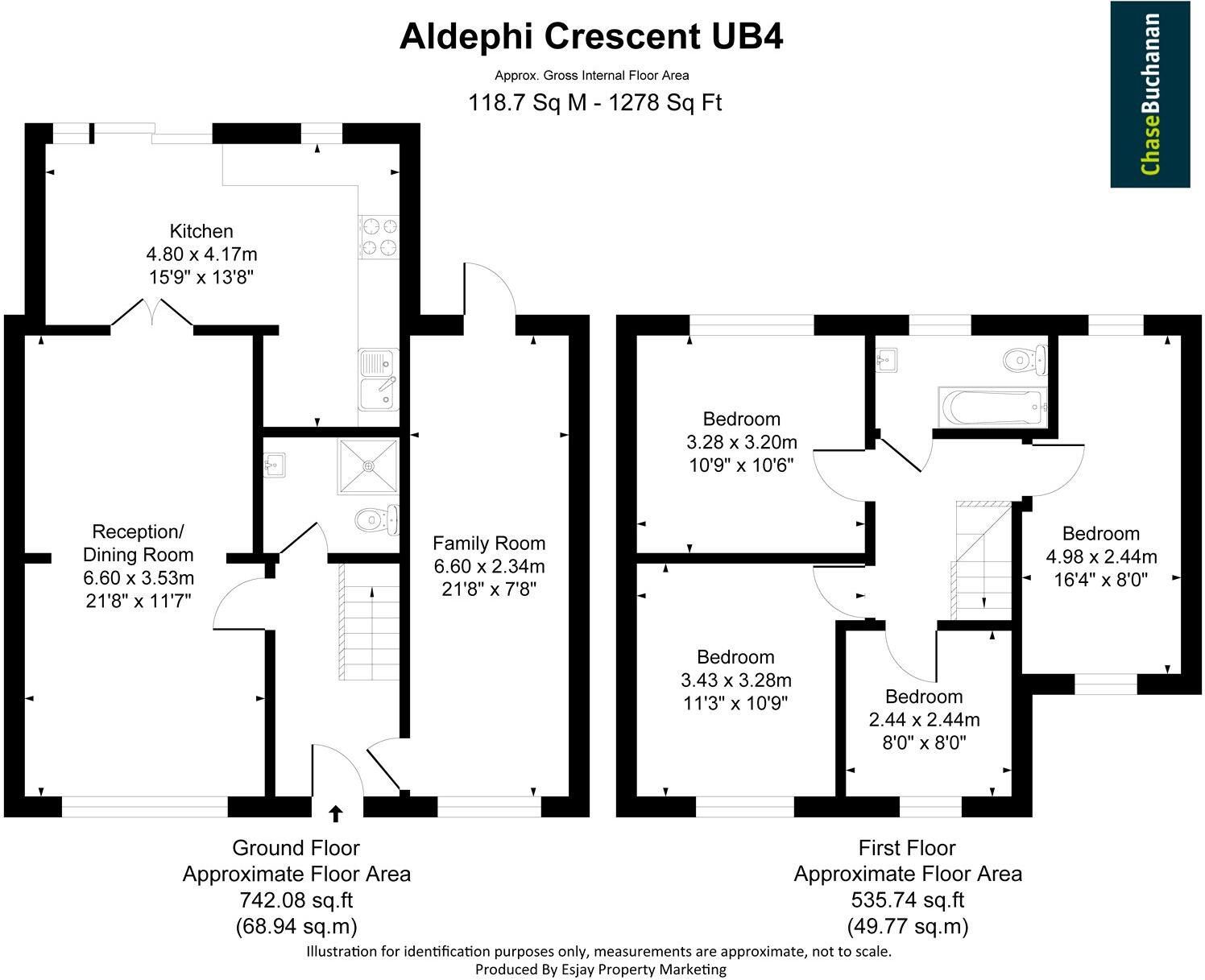 Adelphi Crescent, Hayes floorplan