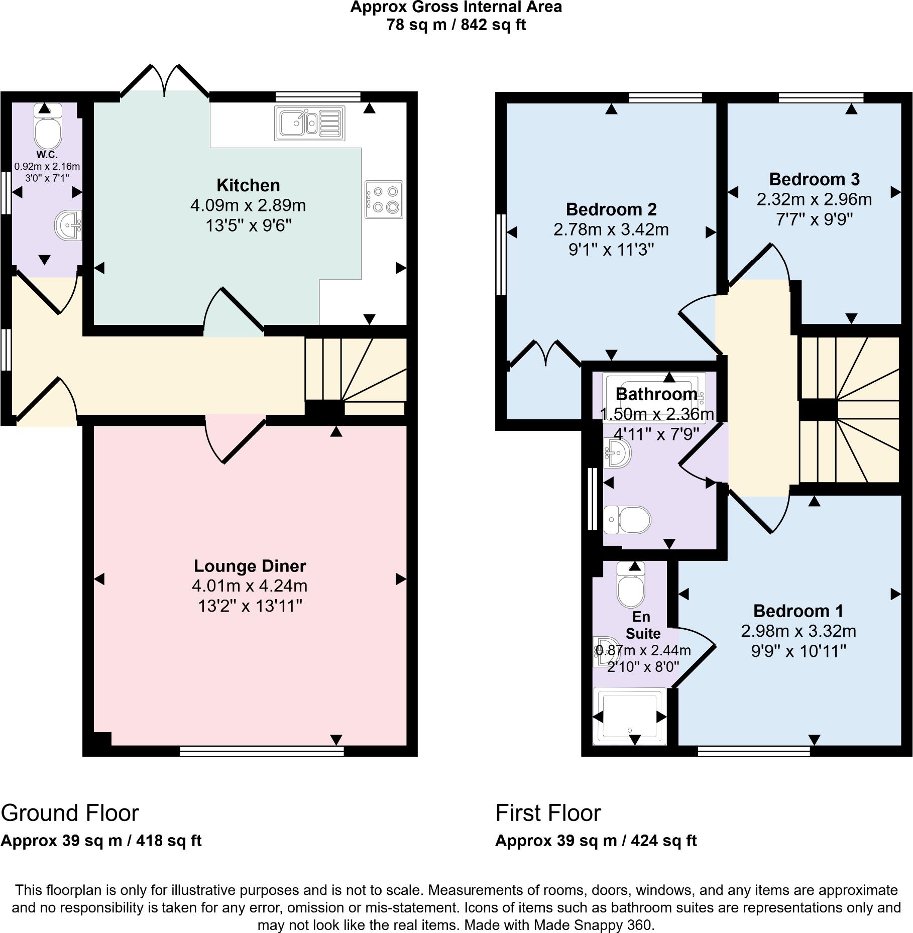 Stoney Common, Stansted floorplan