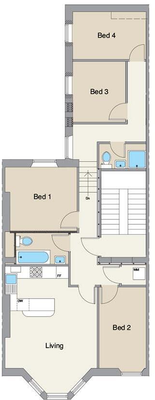 £165pppw - Jesmond Road, Jesmond NE2 floorplan