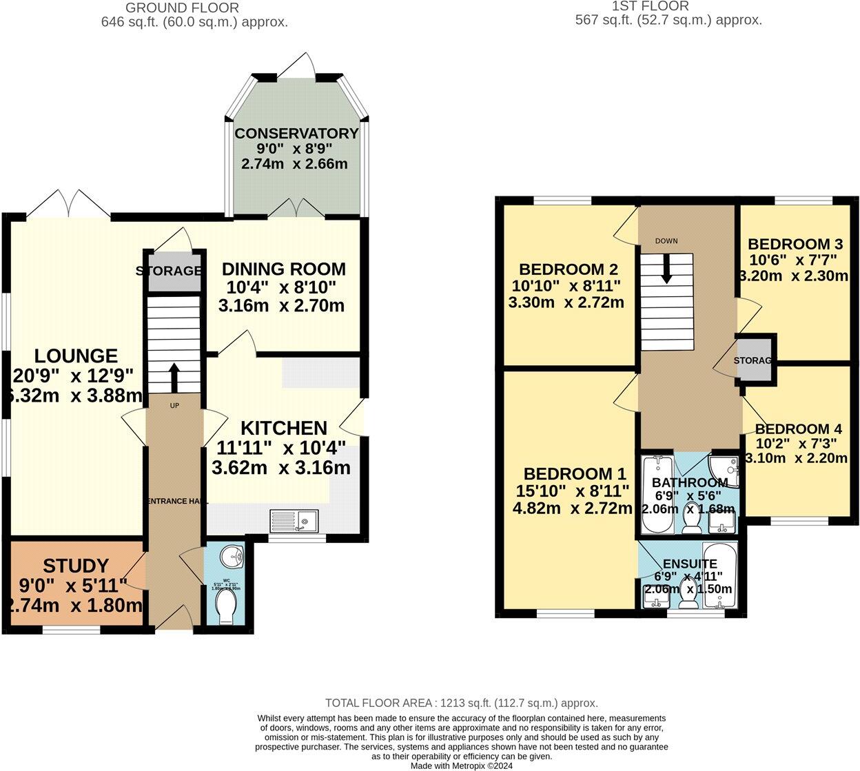 Kingsway, Mildenhall, Bury St. Edmunds, Suffolk, IP28 floorplan