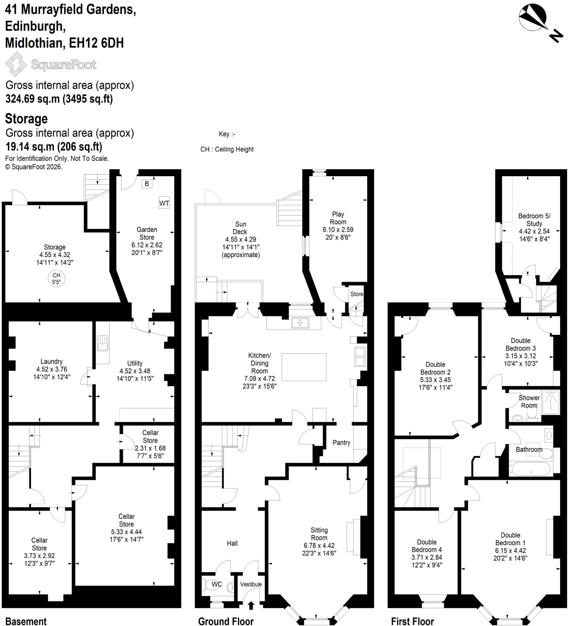 41, Murrayfield Gardens, Murrayfield, Edinburgh, EH12 floorplan