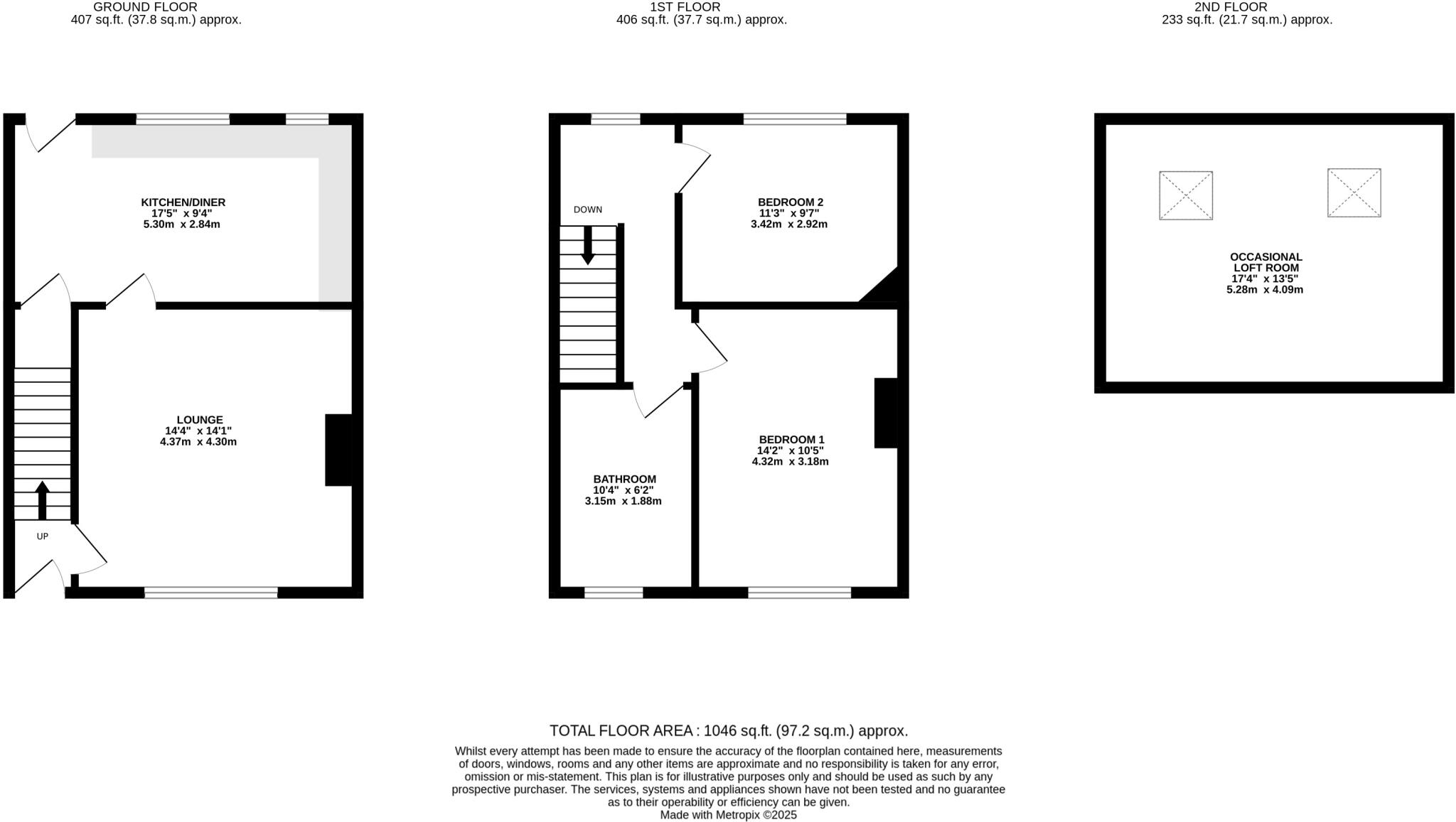 Oaklands Avenue, Leeds, West Yorkshire, LS13 floorplan