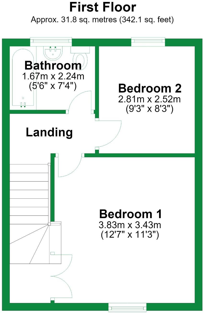 Bank Cottages, Billington, Lancashire, BB7 floorplan