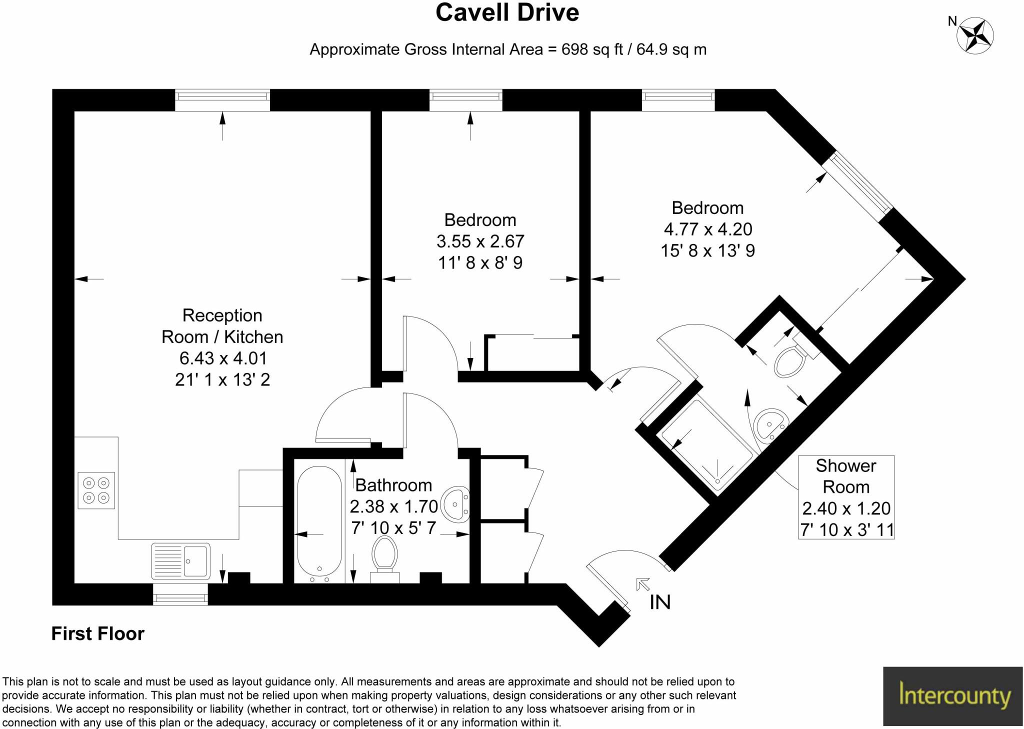Cavell Drive, Bishop's Stortford, Hertfordshire, CM23 floorplan