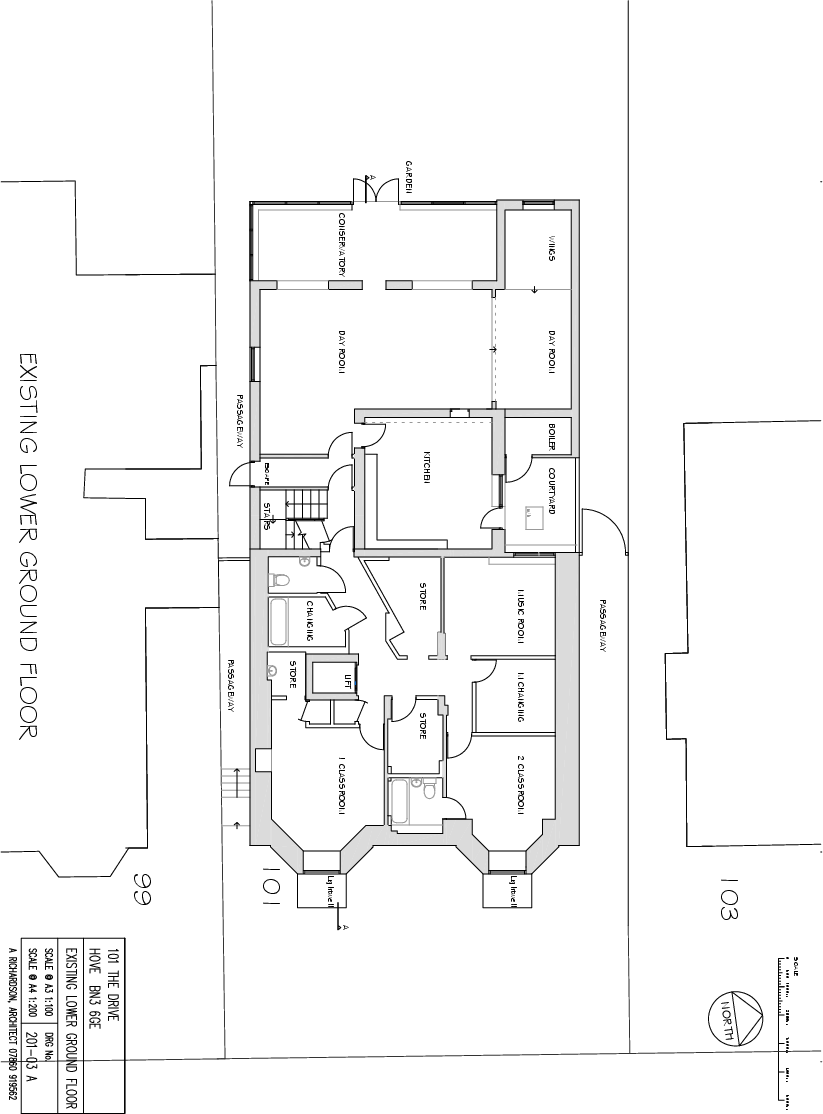 101 The Drive Existing Lower Ground Floor A3 1to100.pdf