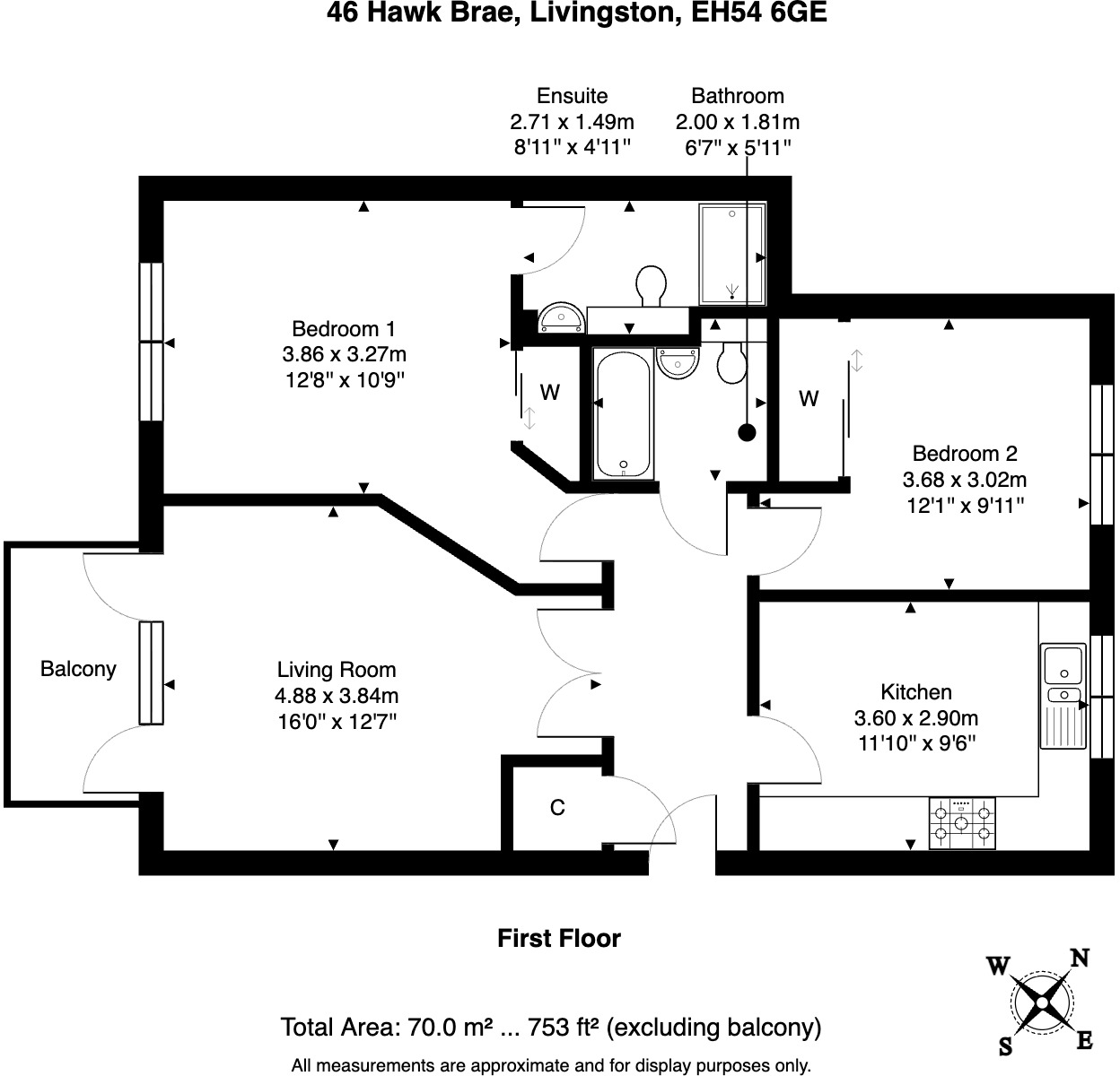 Hawk Brae, Livingston floorplan
