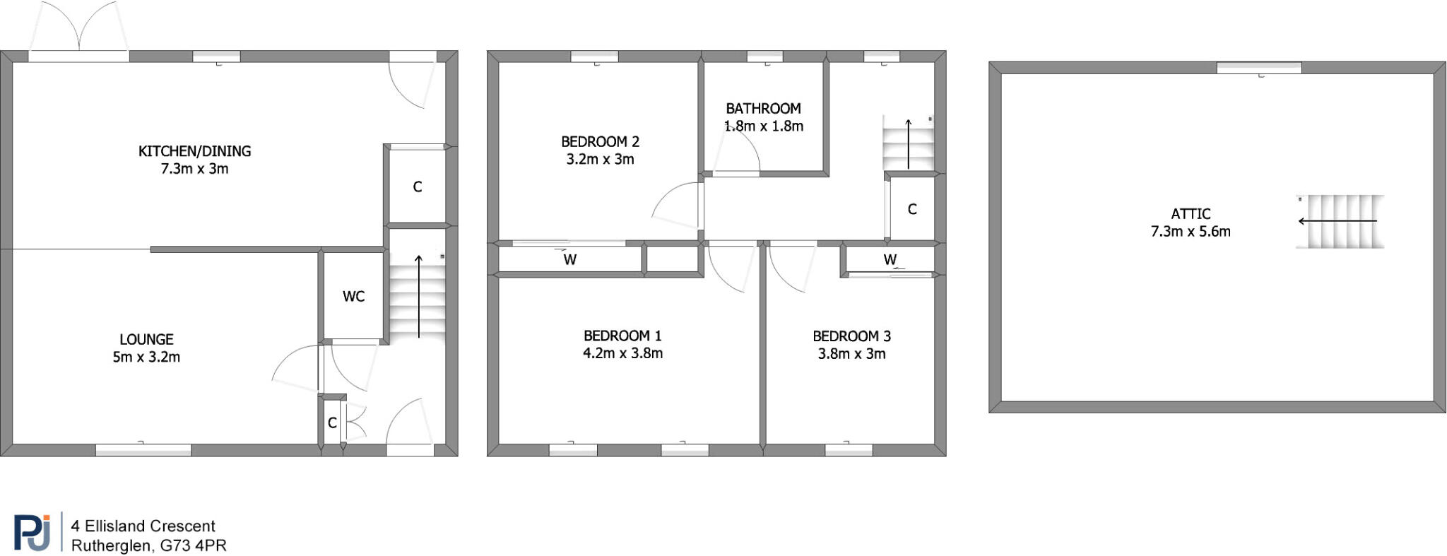 4 Ellisland Crescent, Rutherglen, Glasgow, G73 floorplan