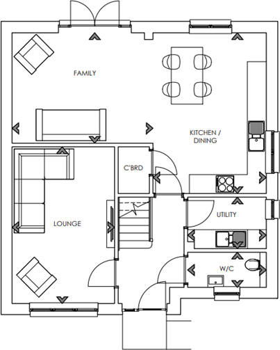 Crosshill Road,
Maybole,
Ayrshire,
KA19 7BN floorplan