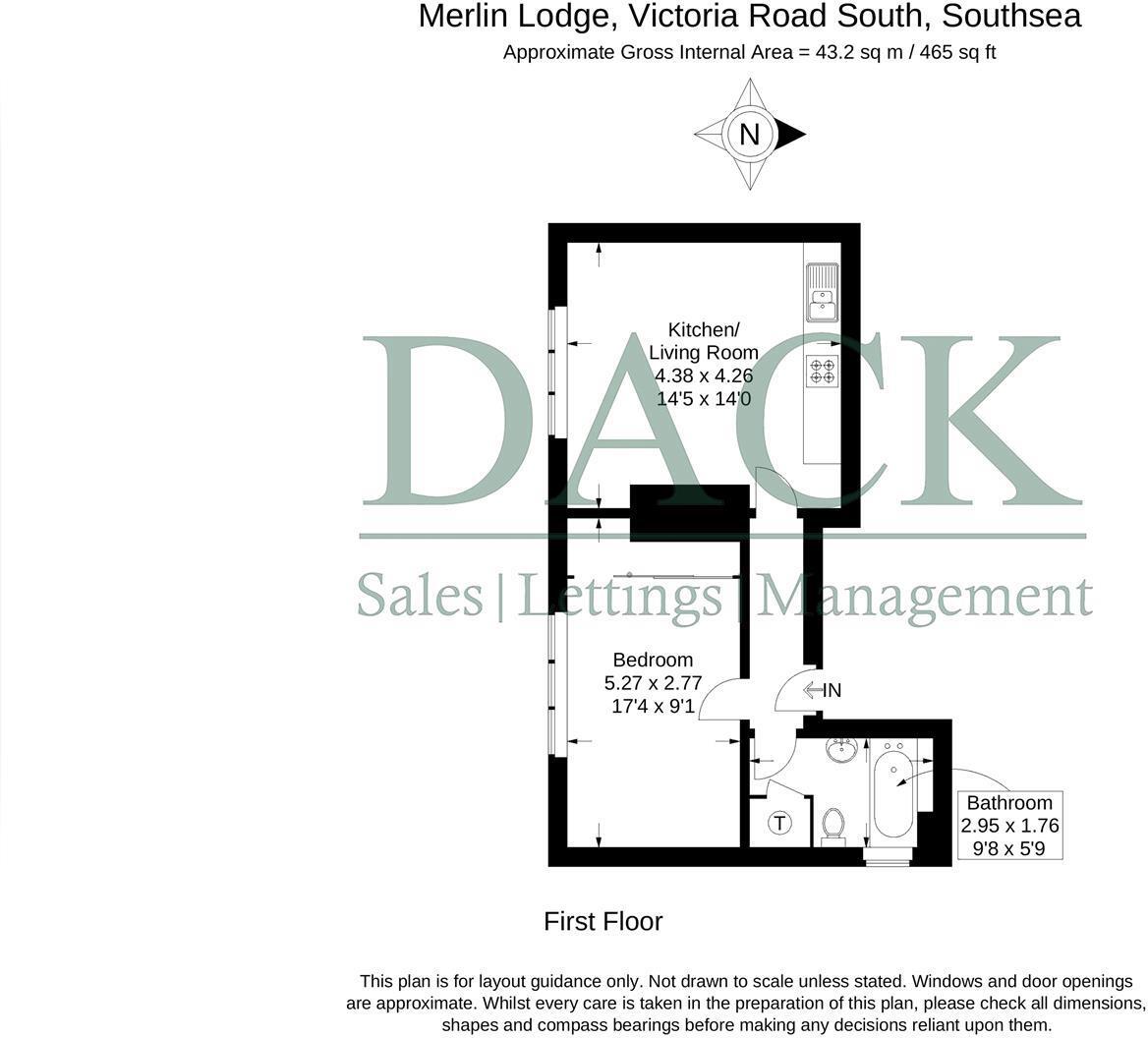 Merlin Lodge, Victoria Road South, PO5 2BZ floorplan
