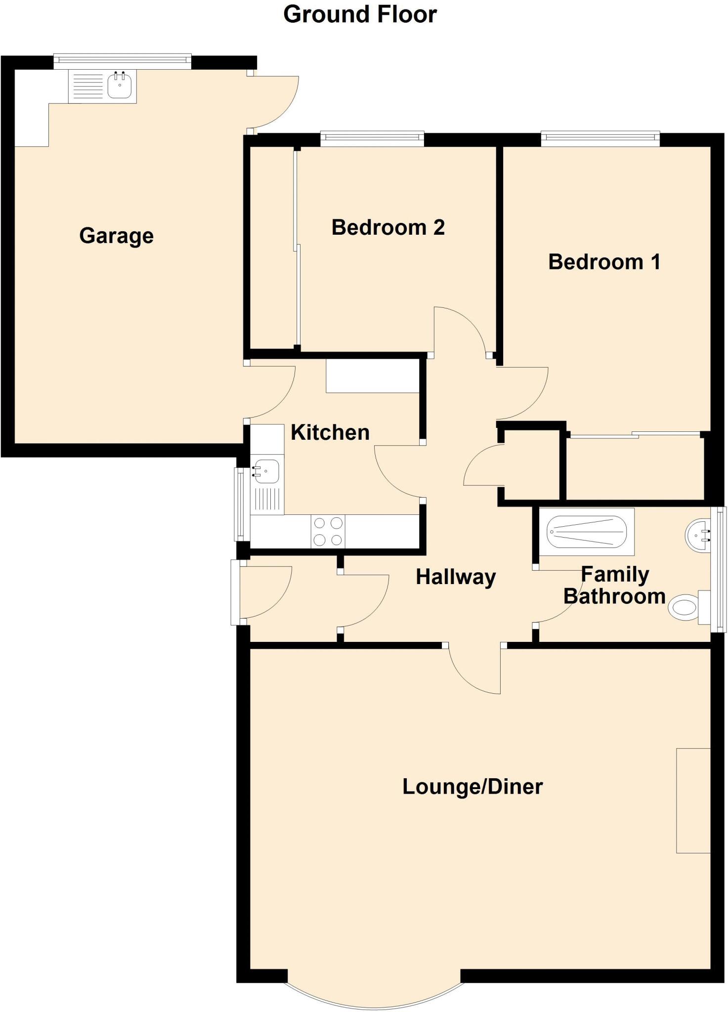 River View Close, Bedlington floorplan