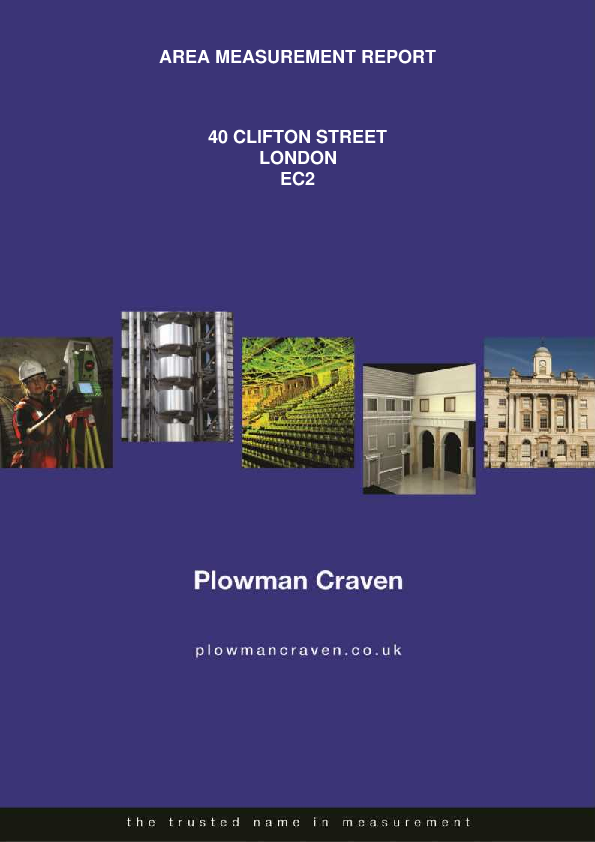 Area Measurement Report 40 Clifton