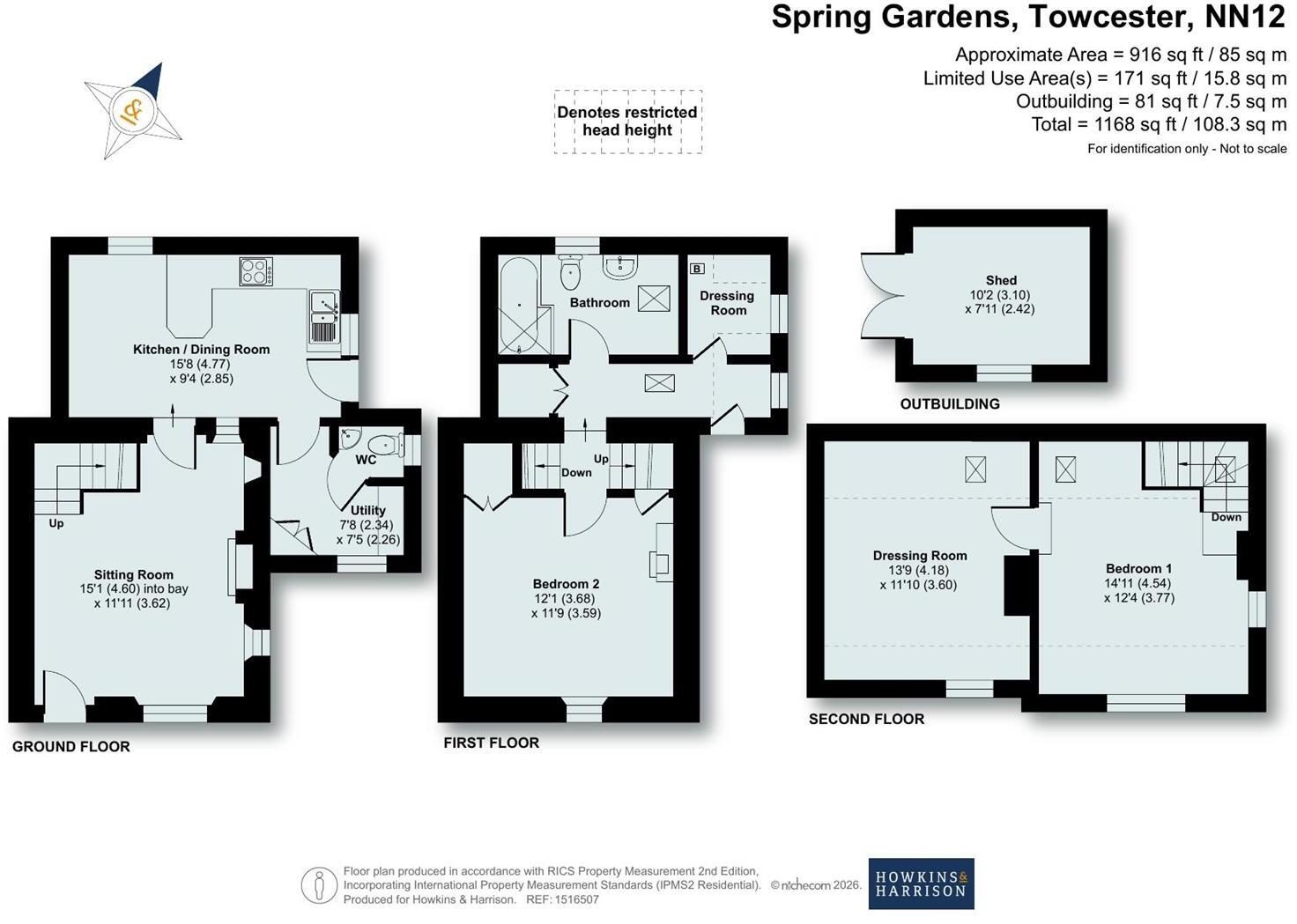 Spring Gardens, Towcester, NN12 floorplan