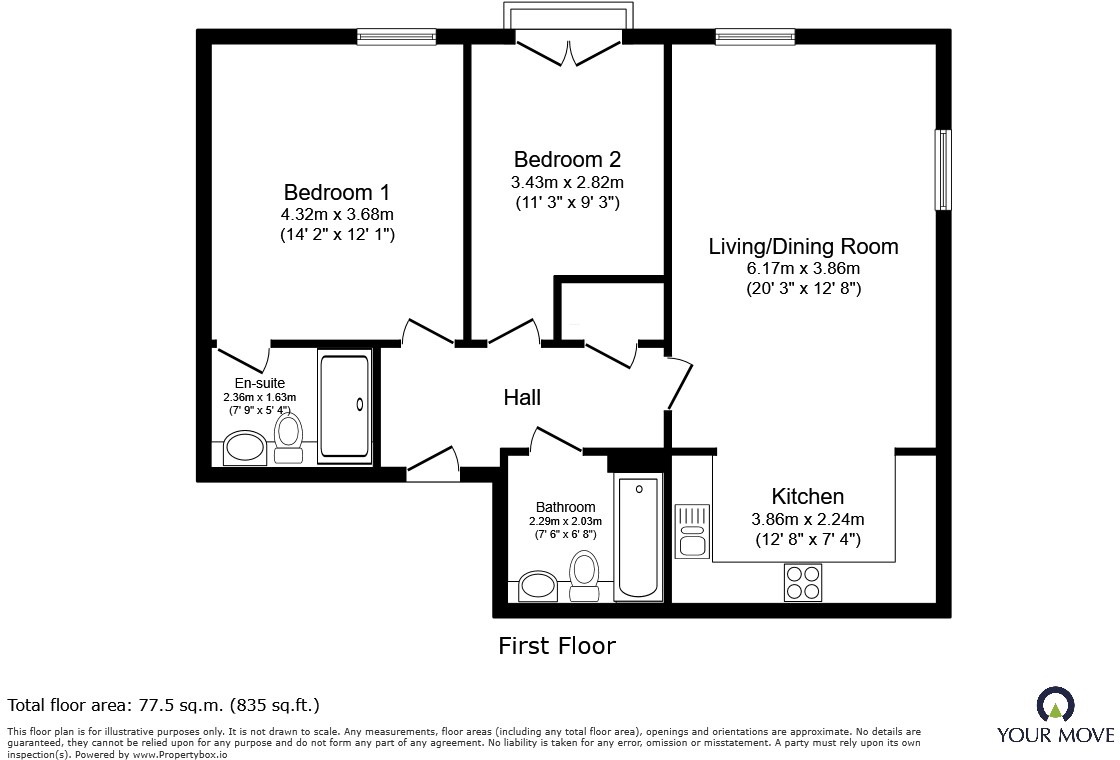 Gold Furlong, Marston Moretaine, Bedford, Bedfordshire, MK43 floorplan