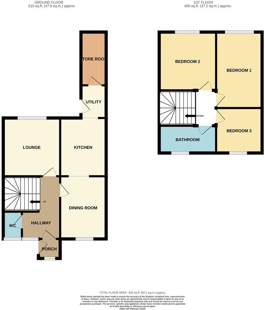 Churchill Road, Bideford floorplan