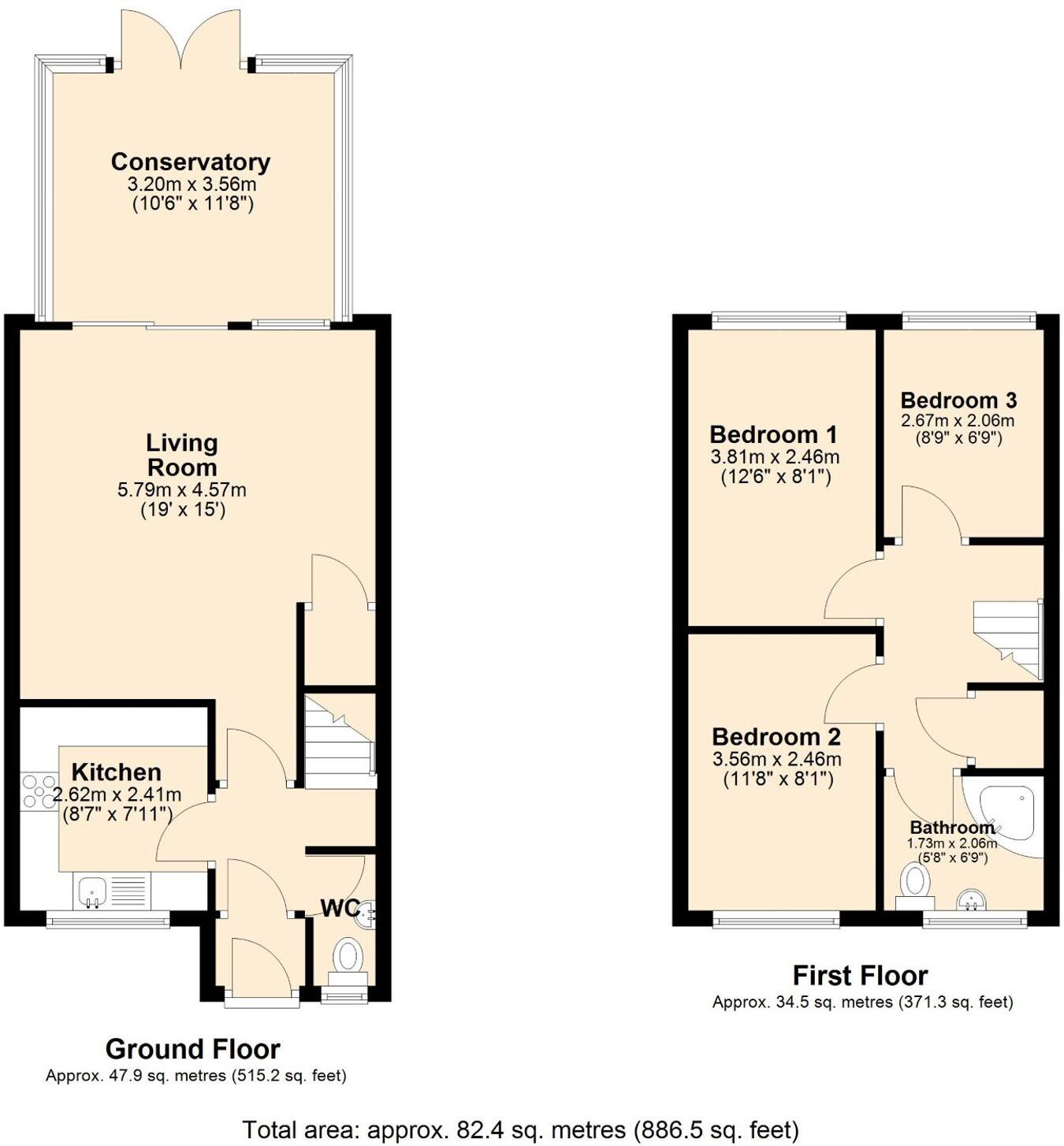 St. Marys Court, Clayton Le Moors, BB5 floorplan