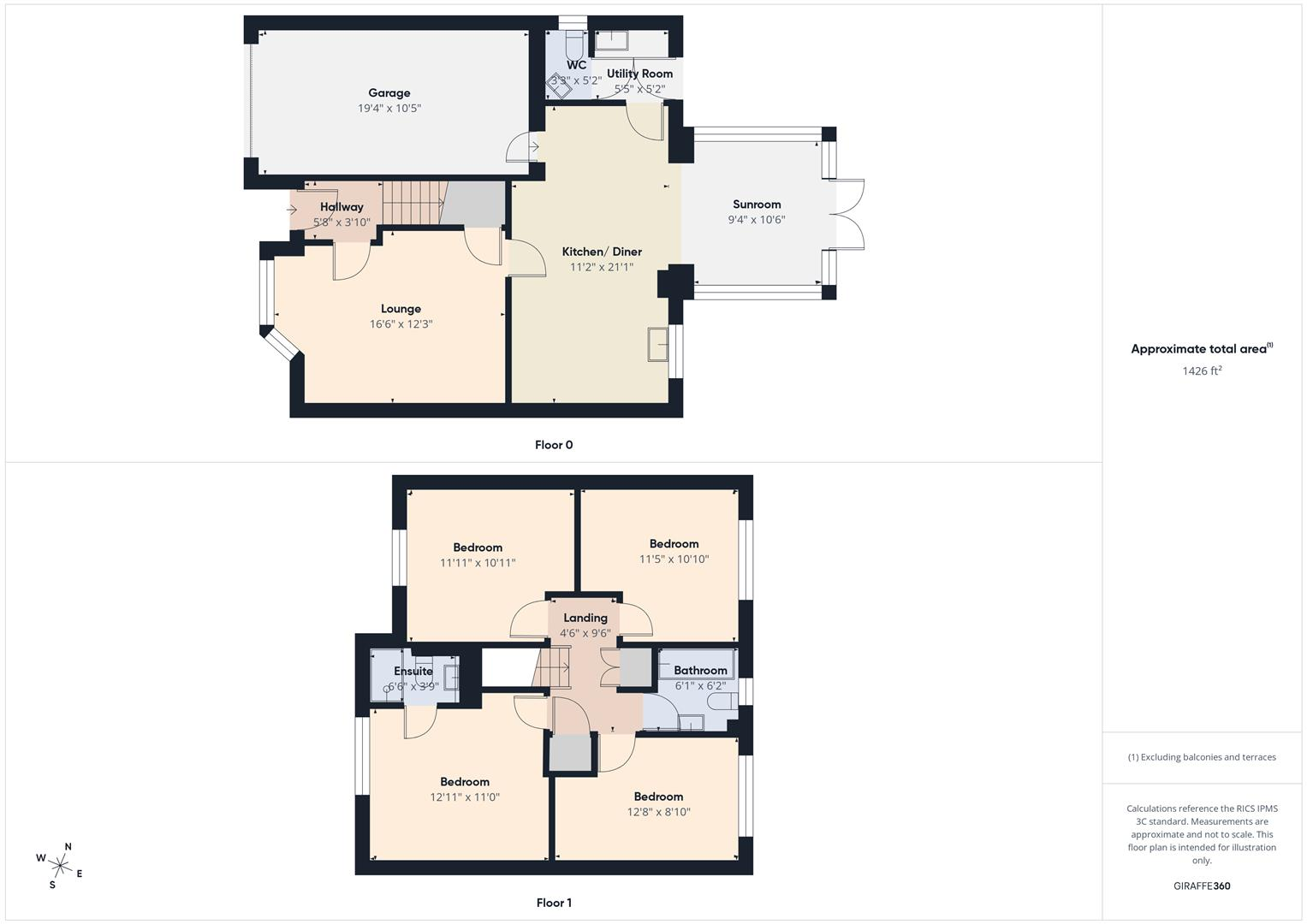 Codling Road, Evesham floorplan
