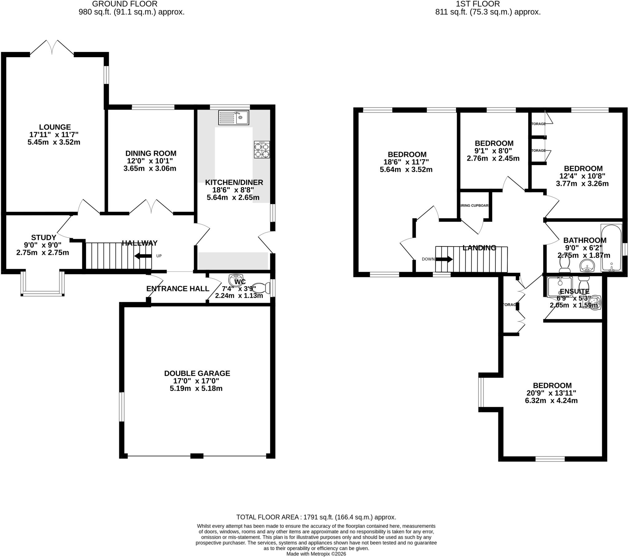 Mardle Close, Caddington, Luton, Bedfordshire, LU1 floorplan