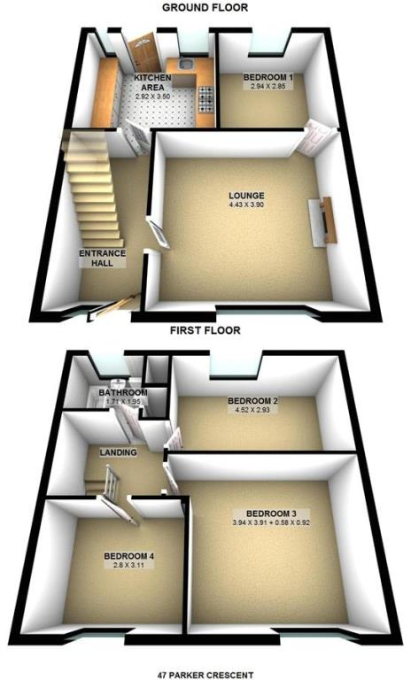 Parker Crescent, Ormskirk floorplan