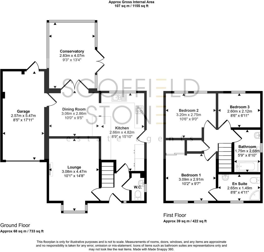 Rodney Close, Hilton, Derby floorplan