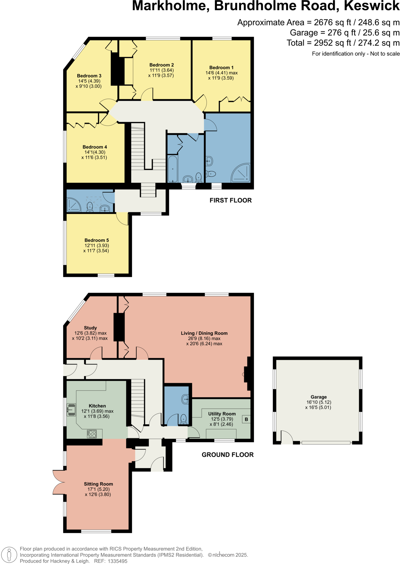 Markholme, Brundholme Road, Keswick, Cumbria, CA12 5PW floorplan