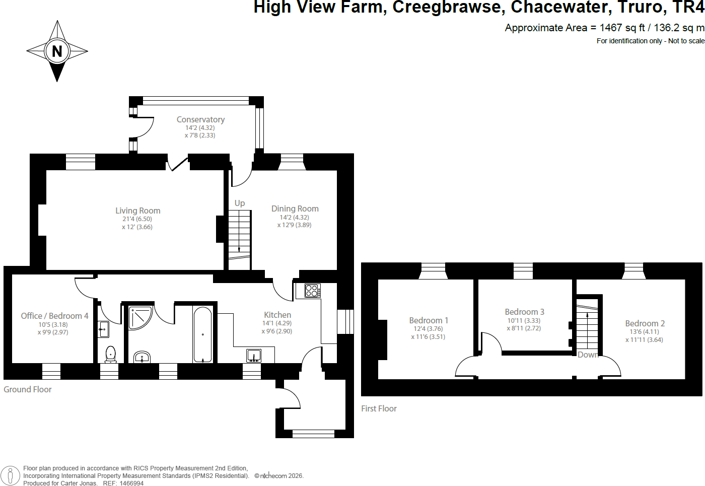 Creegbrawse, Chacewater, Truro, Cornwall, TR4 floorplan