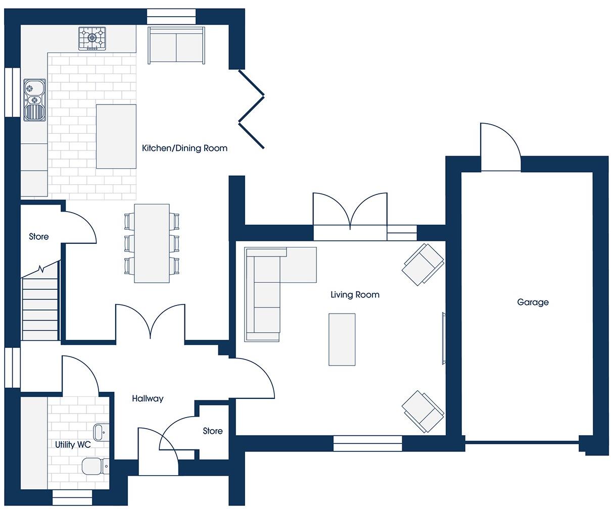 Feniscowles, 
Blackburn, 
BB2 5DD floorplan