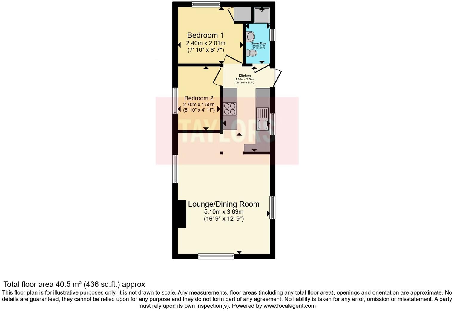 Crow Lane, Little Billing, Northampton, Northamptonshire, NN3 floorplan
