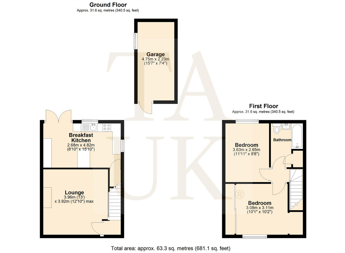 Worth Crescent, Stourport-on-severn, DY13 floorplan