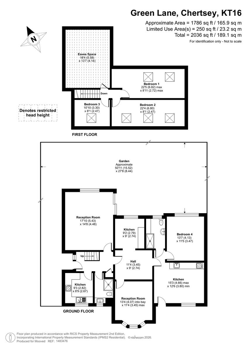 Green Lane, Chertsey, KT16 9 floorplan