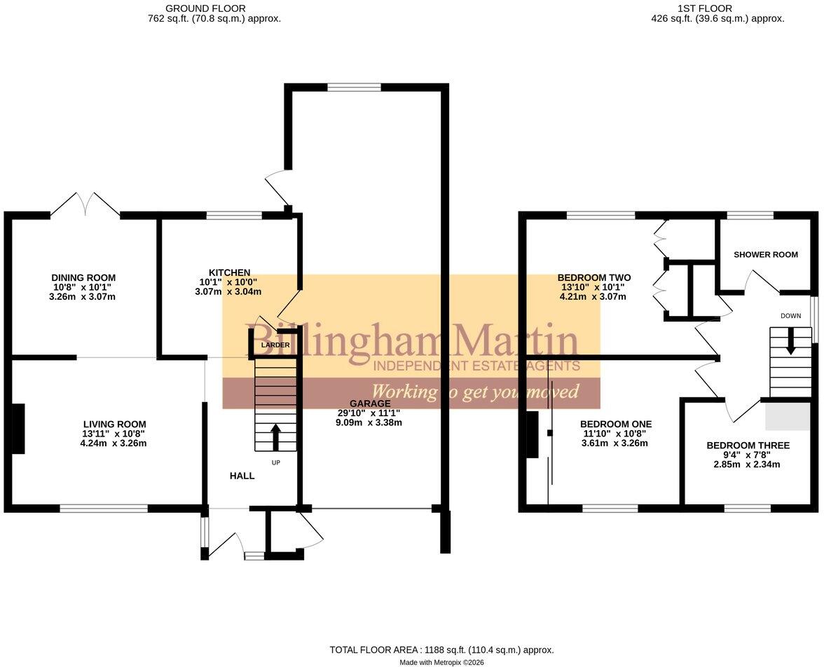 Meadow Road, Farnborough, GU14 floorplan