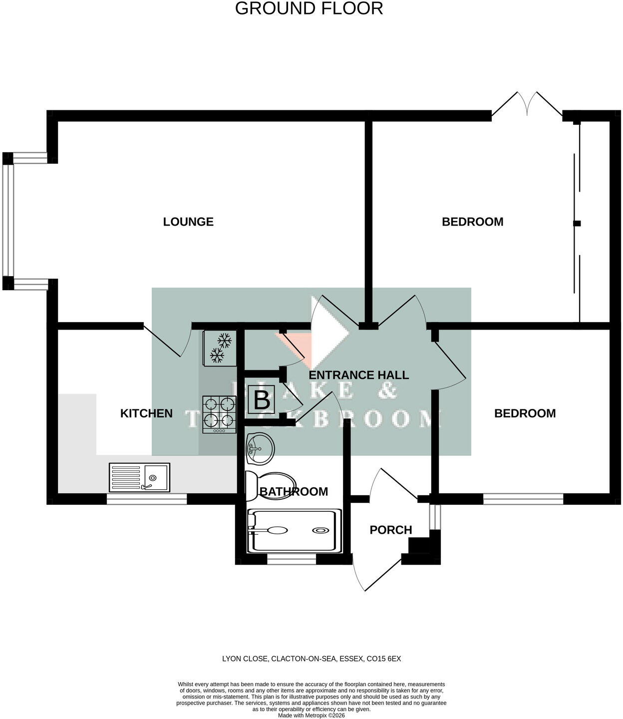 Lyon Close, Clacton-On-Sea, CO15 6EX floorplan