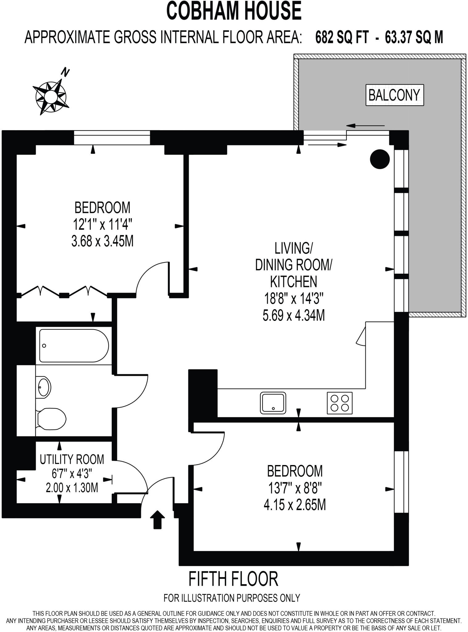 Cobham House, Pegler Square, London,SE 3 floorplan