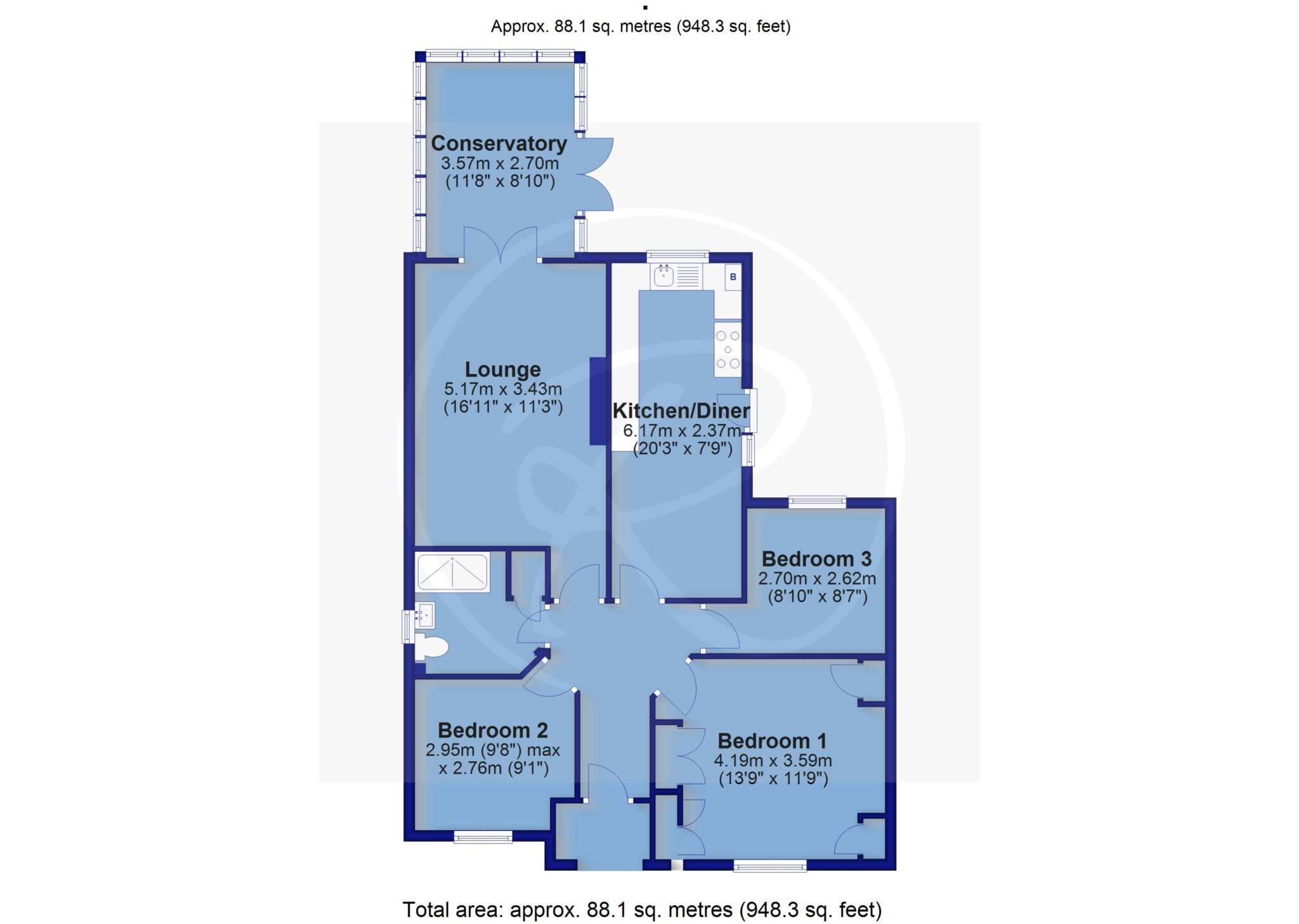 Pelican Close, Westward Ho! floorplan