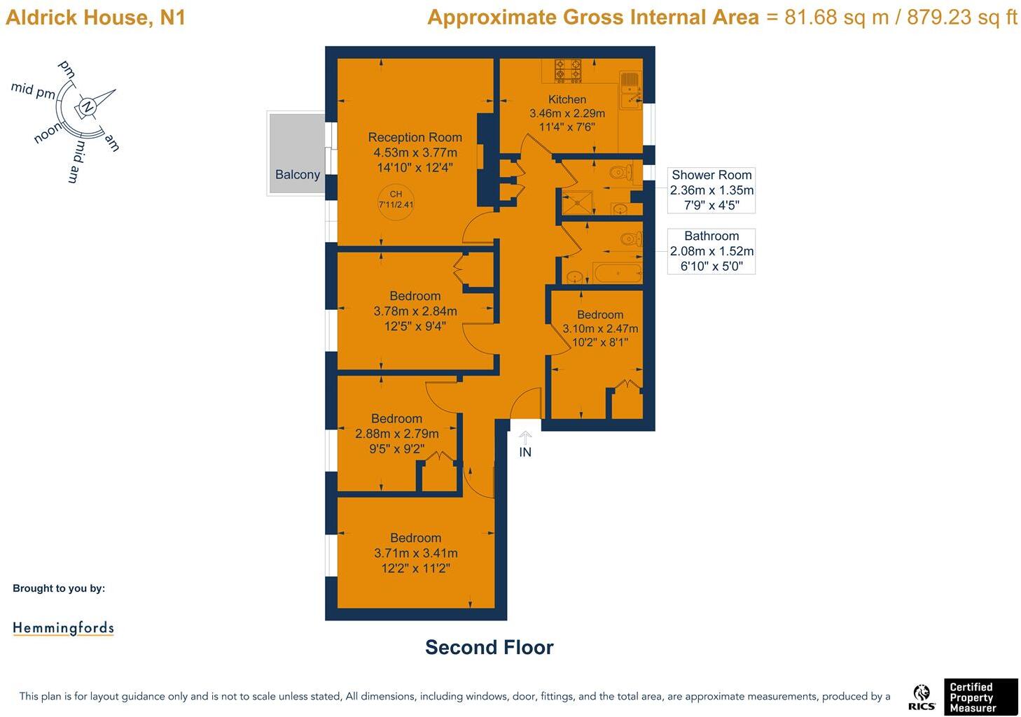 Aldrick House, Carnegie Street, London, N1 floorplan