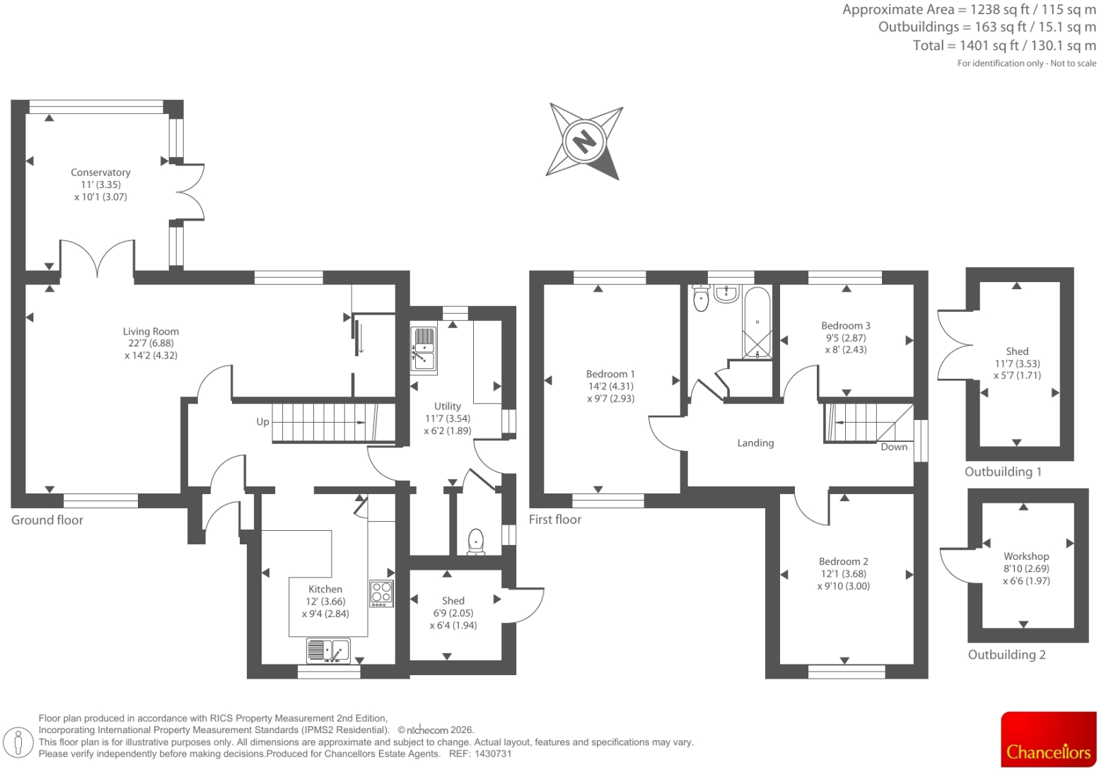 Castle Road, Presteigne floorplan