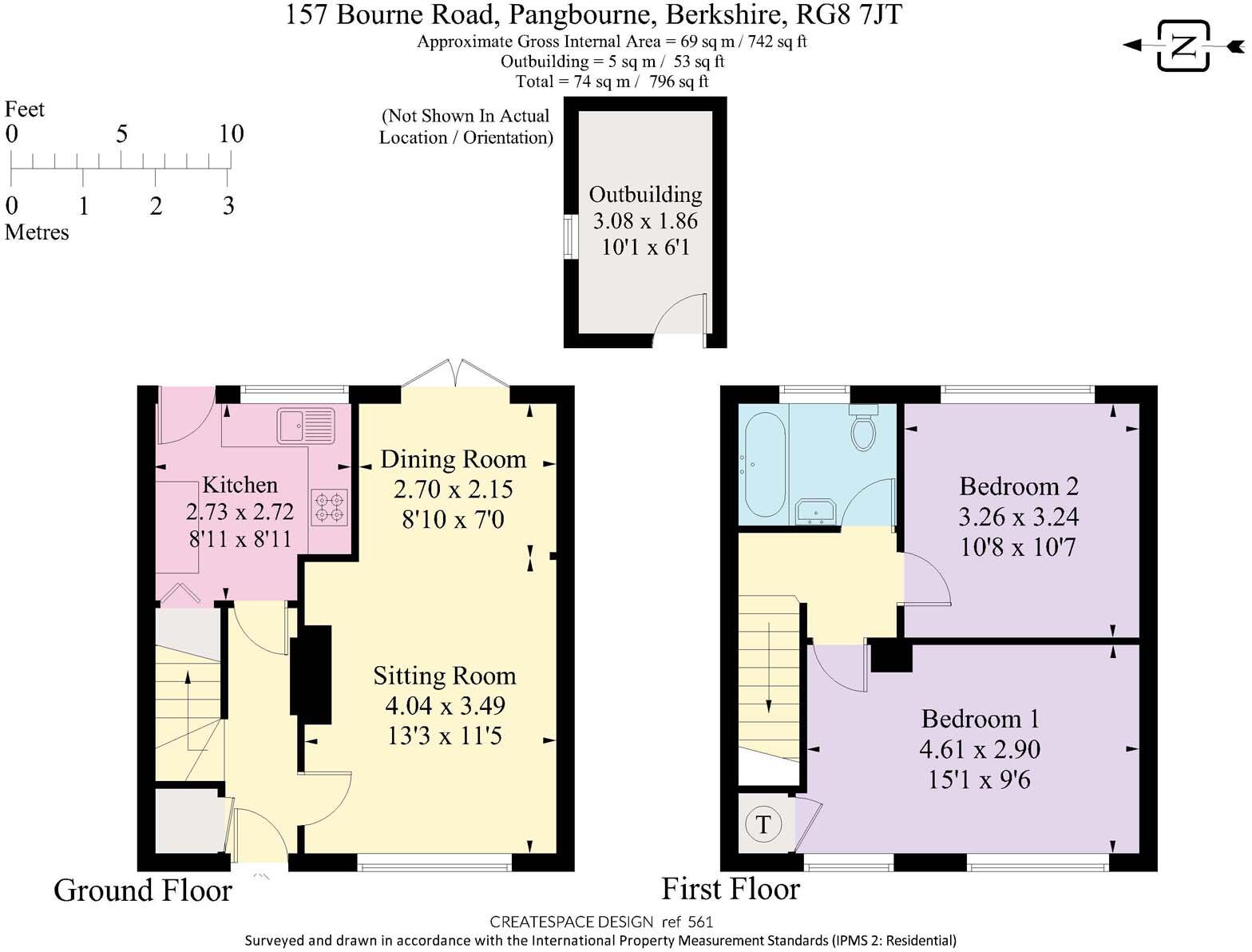 157 Bourne Road, Pangbourne on Thames floorplan