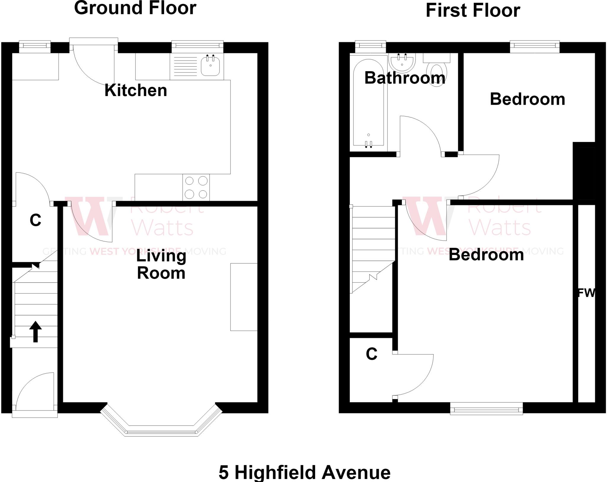 Highfield Avenue, Shelf, Halifax, HX3 floorplan