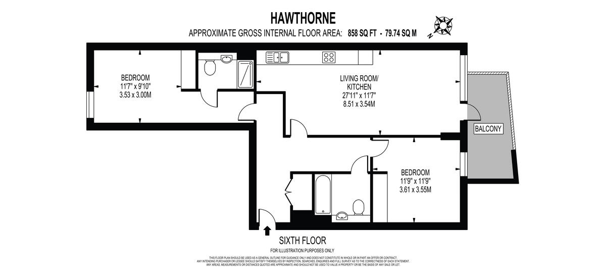 Hawthorne Crescent, Greenwich, London SE10 floorplan