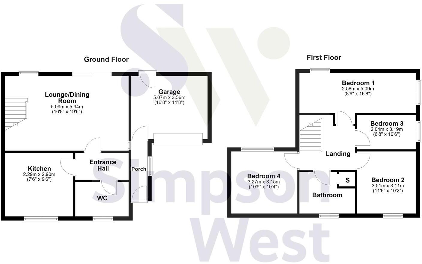 NN18, Tettenhall Close, Corby floorplan