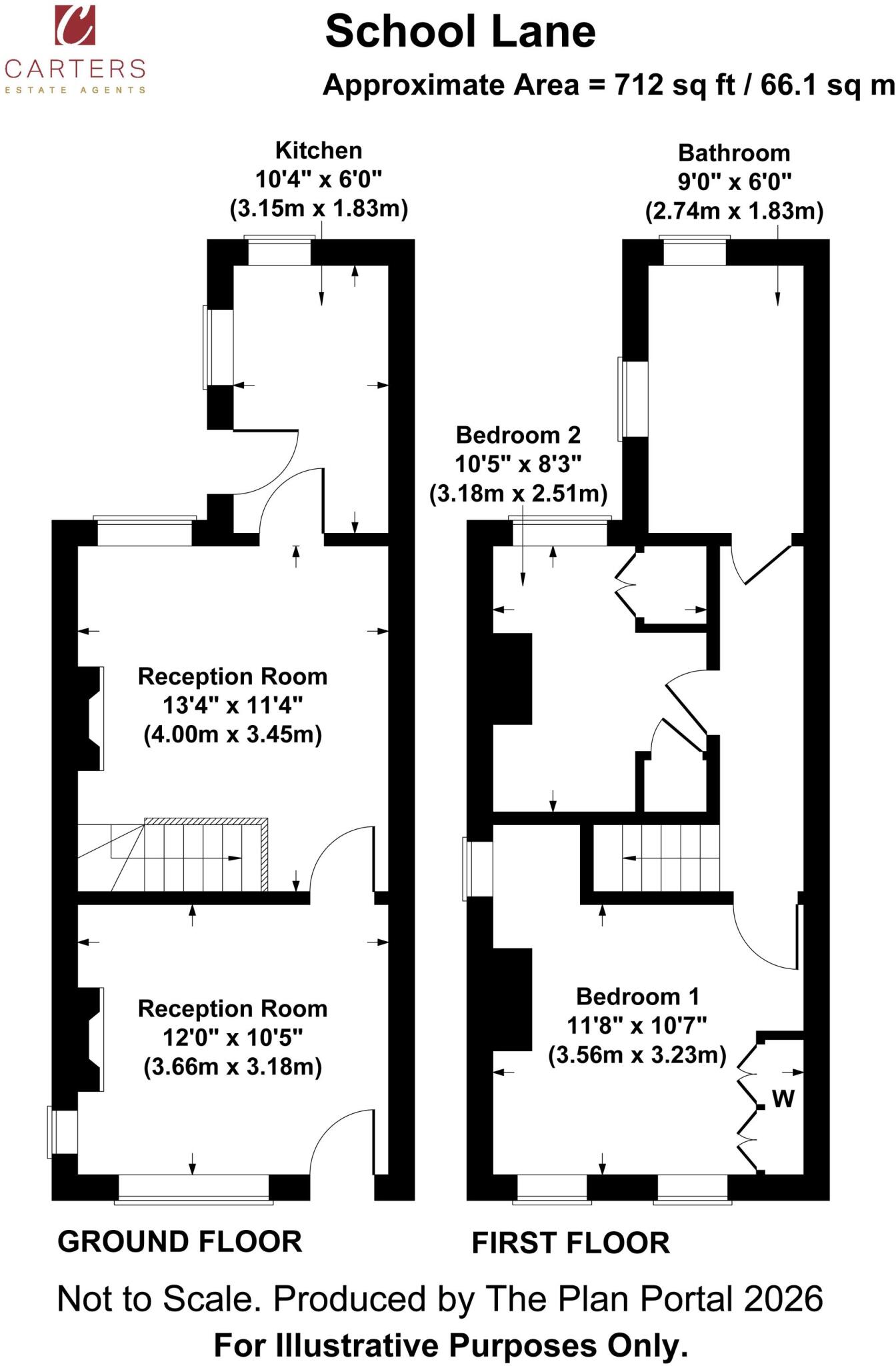 School Lane, Galley Common, CV10 floorplan