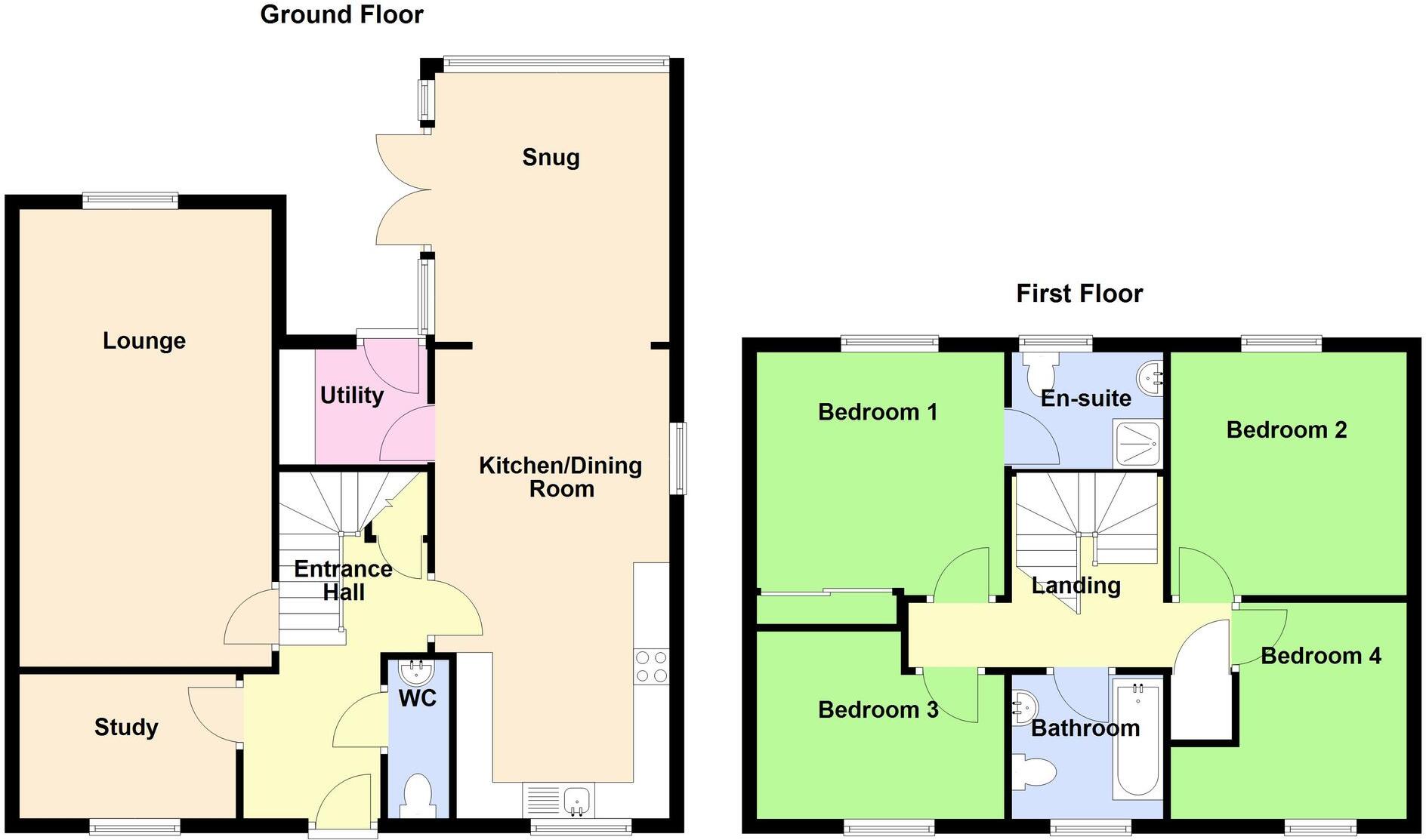 Malt Kiln Crescent, Horncastle, LN9 floorplan