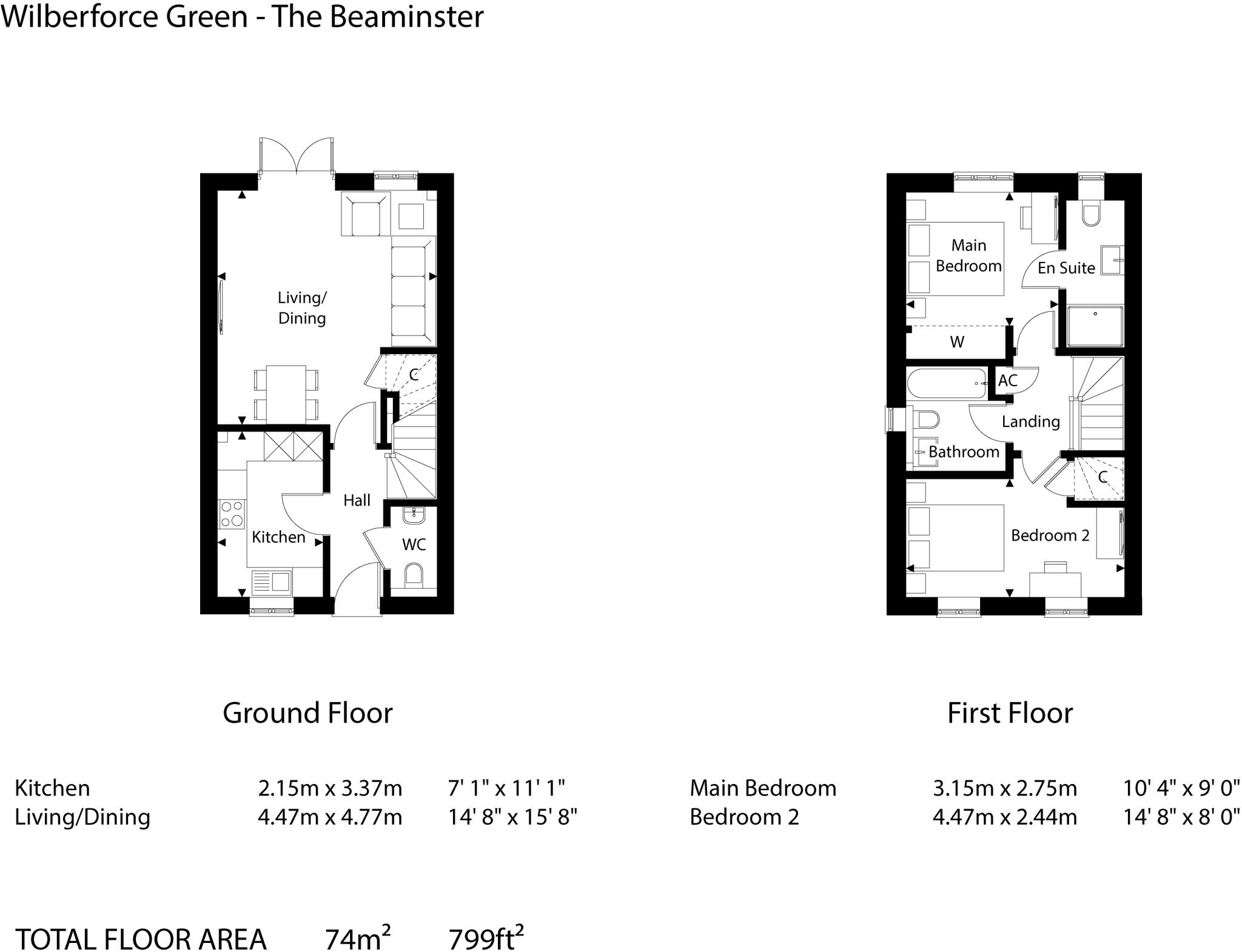 The Beaminster, Bransgore, Christchurch, Dorset, BH23 floorplan