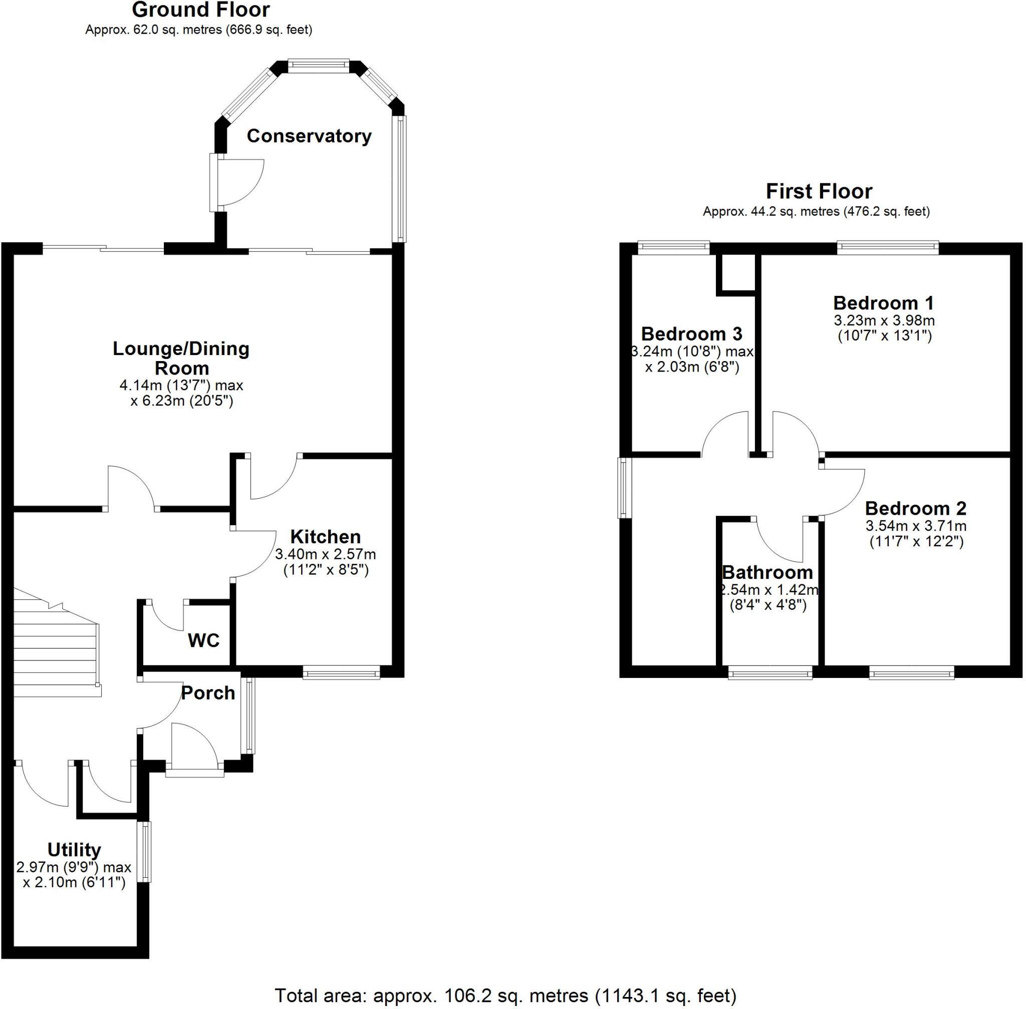 Wellburn Road, Washington, Tyne and Wear, NE37 floorplan