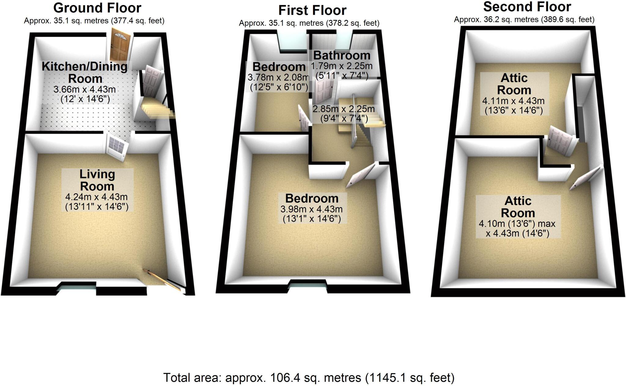 Dunsterville Terrace, Rochdale, Greater Manchester, OL11 floorplan
