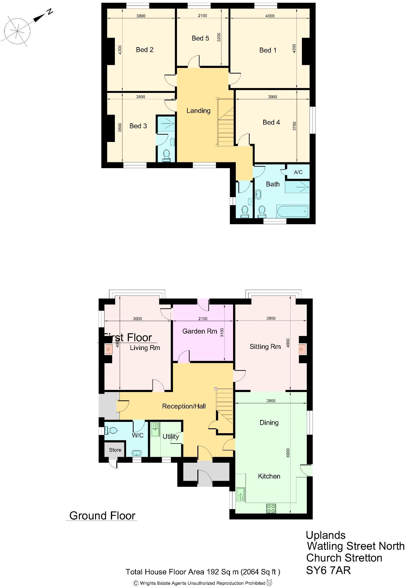 Uplands, Watling Street North, Church Stretton, Shropshire, SY6 floorplan