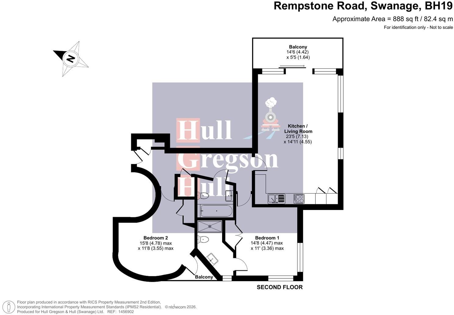 Rempstone Road, Swanage floorplan