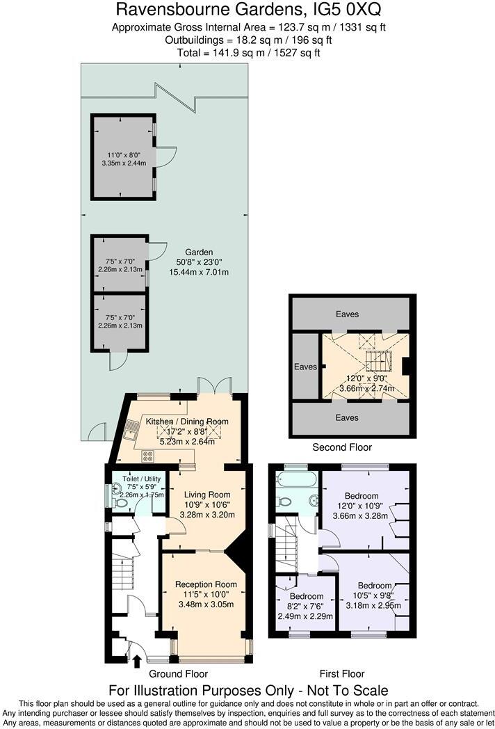 Ravensbourne Gardens, CLAYHALL, IG5 floorplan