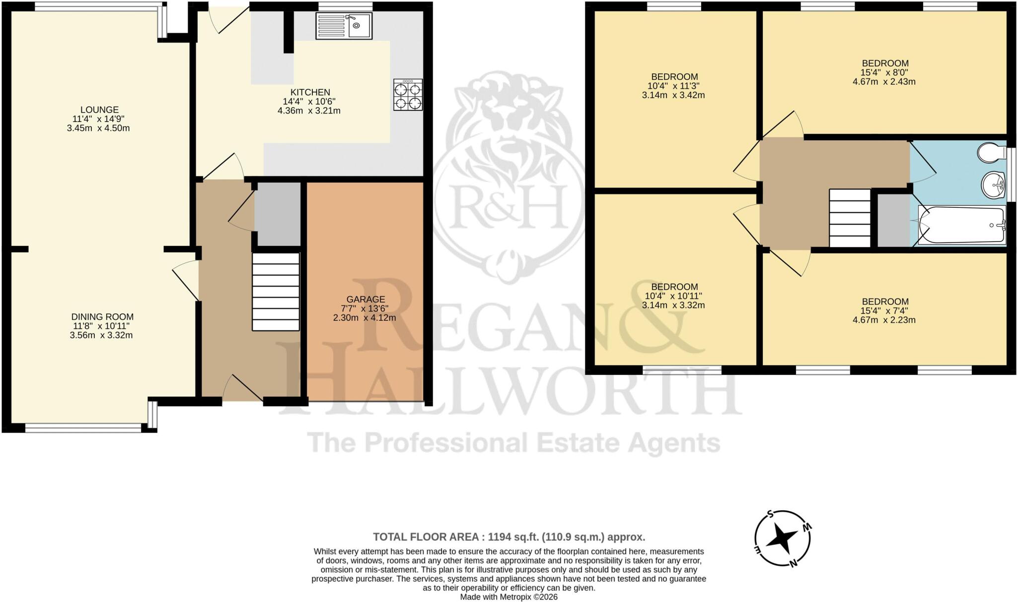 Walkden Avenue, Swinley, WN1 2JH floorplan